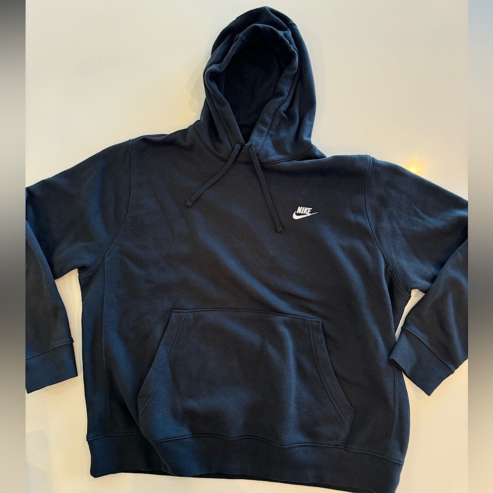 NWOT Nike Sportswear Club Fleece Pullover Hoodie- Black XL